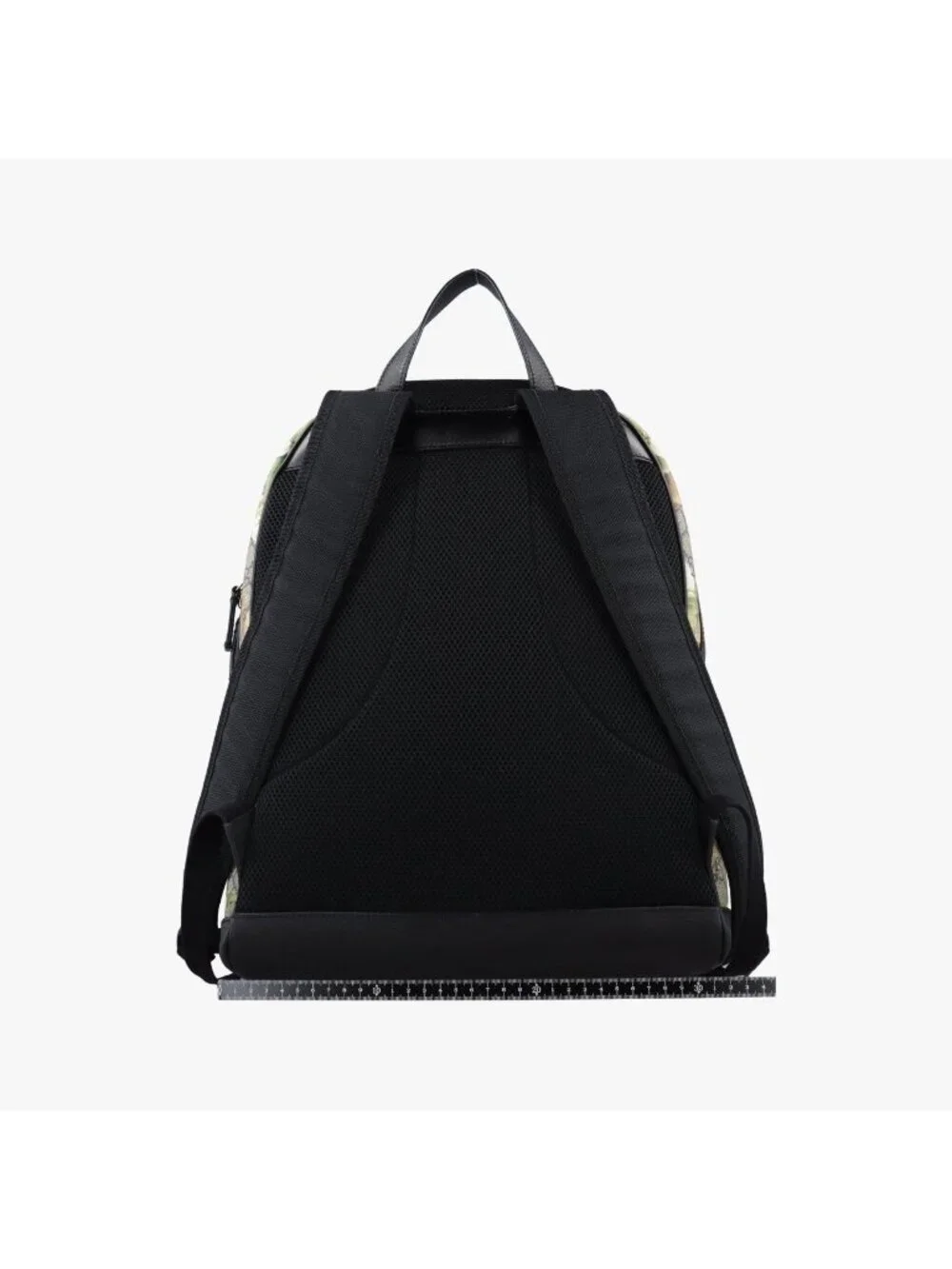 Gucci GG Blue Mus Beige Canvas Xleather Backpack